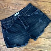 Women’s black Free People cut off denim jean shorts size 31