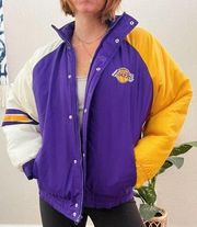 Vintage 90's Reebok Los Angeles Laker's Jacket