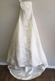 Melissa Sweet Bridal 100% Silk strapless wedding gown