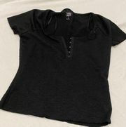 True Craft Black Crop Top