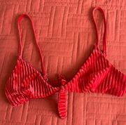 Dippin Daisy’s bikini top Red/Orange