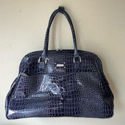 Ellen Tracy Leather Weekender Bag