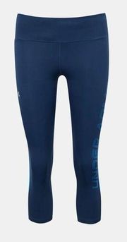 Under Armour NWT  Heat Gear Compression  Capri Leggings  Blue Size Medium