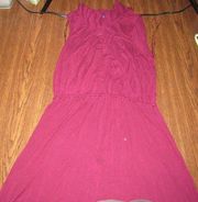 Maroon Extra Long Dress