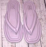 No Boundaries lavender flip flops size 8