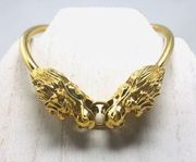 18K gold plated dragon head bracelet