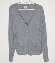 PINK Victoria’s Secret embellished pocket cardigan size S