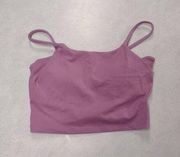 Pink Lily size M Light Purple Crop Top with Bra