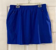 Lou & Gray Skorts size L brand new color blue two front pockets with zipper