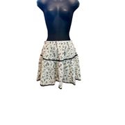 Disney Ivory And Black Mushroom Teeth Tiered Skirt