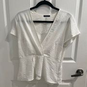 BASIL LOLA Women's Crop Top White Size Medium