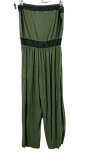 Mudd Olive Green Surplice Culotte Jumpsuit 2X