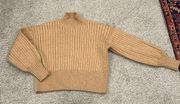 Tan Cropped Sweater