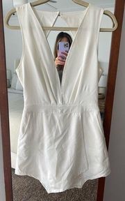 White Tobi Romper - Small