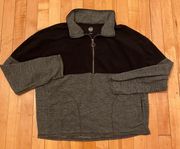 Gray and Black Varsity Zip