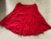 Westport Red Midi Skirt Size 1X