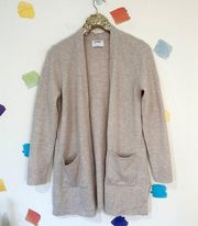 S Old Navy Light Pink Long Open Cardigan