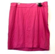 NEW NWT LANE BRYANT Plus Size Solid Bright Pink Ponte Knit Straight Pencil Skirt