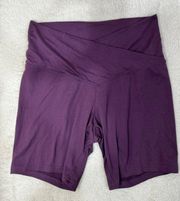 Soft Deep Purple Bike Shorts