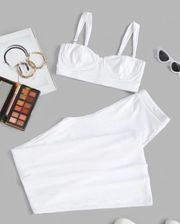 White Two Piece Summer Set