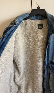 sherpa lined jean jacket