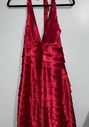 Medium Twenty One layered red dress