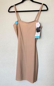 NWT SPANX ASSETS shaping convertible slip Shapewear medium Tank Dress Nude