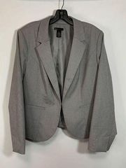 Lane Bryant Womens Blazer Suit Jacket Gray Size 22