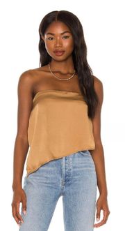 Revolve Superdown Cora Asymmetrical Satin Top