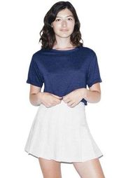 American Apparel  Short Sleeve Scrimmage Crop Top Tee Tri-Indigo Women’s Med/Lrg