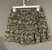 Rue 21 Ruffle Mini Skirt Size Small