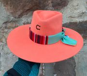 New Coral  Arrowhead Hat Sz Large