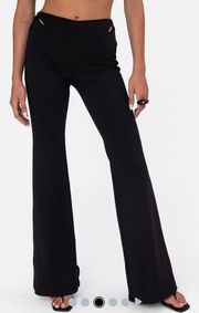 Axton Middle Ring Detailed Flared Pants