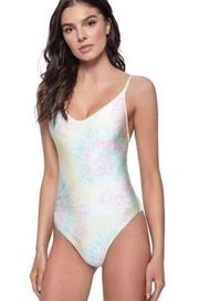 PQ Swim Anthropologie Utopia Aphrodite Tie Dye One Piece Swimsuit L