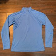 Marmot Light Blue Half Zip Long Sleeve Shirt