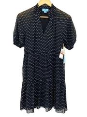 CeCe Polka Dot Babydoll Dress New