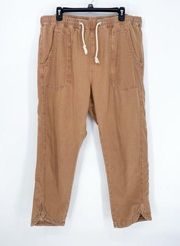 Anthropologie Pilcro Ultra Hi-Rise Relaxed Pull On Jeans in Beige XL