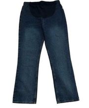 Motherhood Maternity Jeans Pants Dark Blue Wash Straight Leg Denim Small NEW