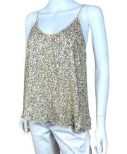 Calypso St. Barth Gold Sequin Cami Top