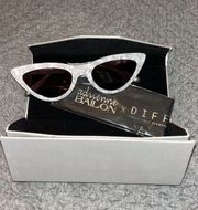 NWT Sold Out Adrienne Bailon x , White Pearl Sunglasses