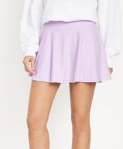 High Rise Tennis Skirt/Skort in Lavender