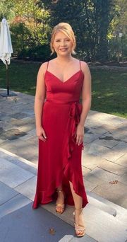 David’s Bridal Red Dress 