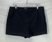 High Rise Black Shortie Shorts Size 14 NWOT