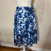 roz & ali • floral lined stretchy waist skirt