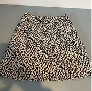 Princess Polly  printed black and white mini skirt size 4