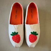 Toms alparagata melange strawberry embroidery sandals 7