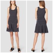 derek lam 10 crosby • layered tank nautical striped cotton sleeveless dress