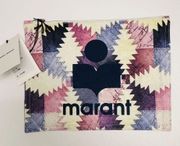 Isabel Marant Nettia Canvas Logo Pouch Color Pink New w/tag $110