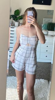 Sorority Recruitment White And Black Romper