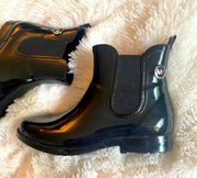 Michael Kors Black Ankle Rain Boot Size 7